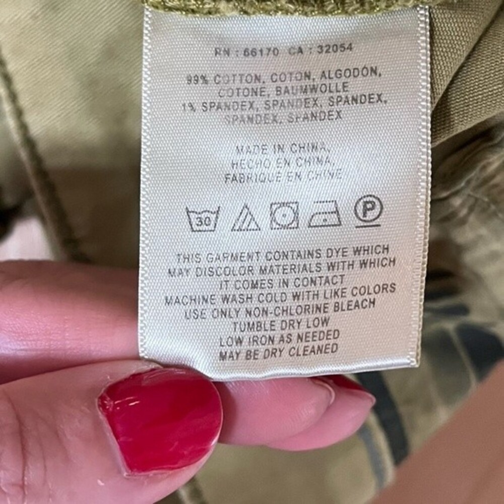 Anthropologie Chino by Anthropologie Relaxed Chino Shorts in Green 28 NWT - Picture 12 of 15
